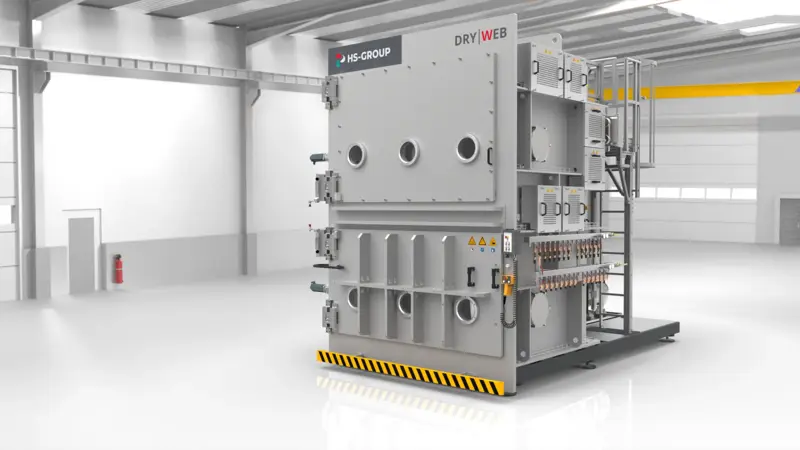 Die DRYWEB-Serie ist ein hocheffizientes, modulares Hochvakuum-Trocknungssystem für flexible Substrate. Es kombiniert kompakte Bauweise mit maximaler Flexibilität und ermöglicht eine durchgängige Rolle-zu-Rolle-Trocknung.